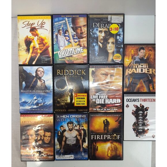 DVDs Lot of 11 Drama, Action and Adventure Read Description For Titles - Picture 1 of 9